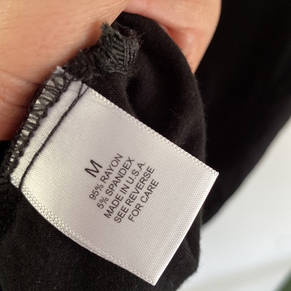 LOLA & SOPHIE ruched sheet top tank stretch long length black M - Picture 4 of 5